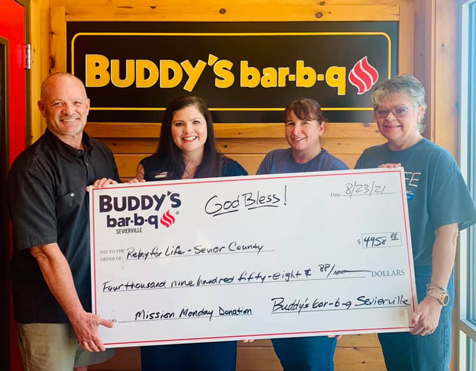 Buddy's helps Relay for Life